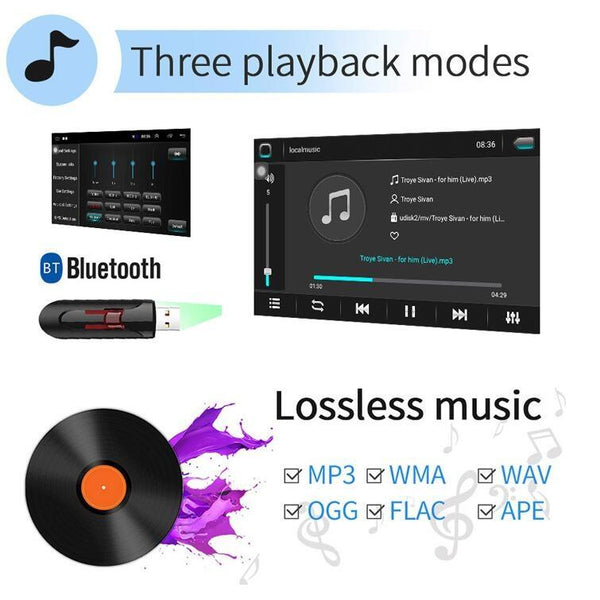 Universal Machine Android Smart Navigation Car Navigation DVD Reversing Video Integrated Machine, Size:10inch 2+32G, Specification:Standard