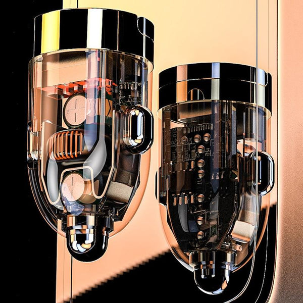 120W Vehicle Mini Invisible Dual-Port Charger Car Cigarette Lighter