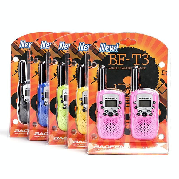 2 PCS BaoFeng BF-T3 1W Children Single Band Radio Handheld Walkie Talkie with Monitor Function, EU Plug