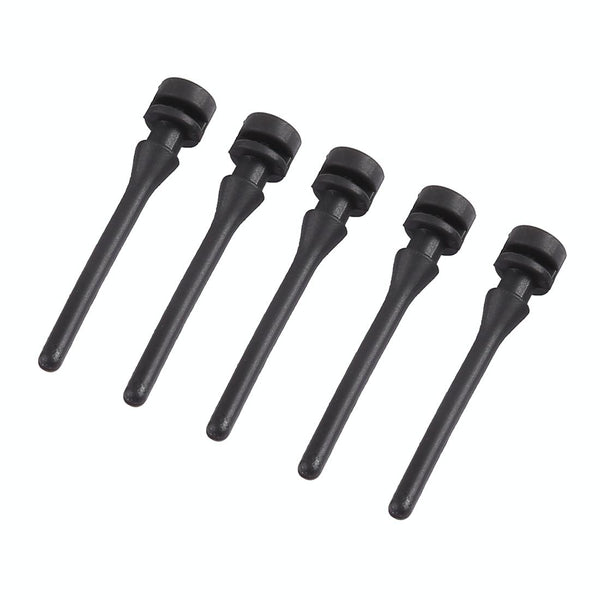 60 PCS 40mm Anti Vibration Soft Damping Nail Rubber Silicone Computer Fan Screw (Black)