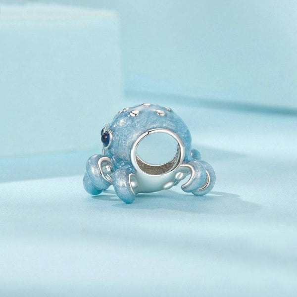 S925 Sterling Silver Cute Ocean Octopus DIY Beads(SCC2728)