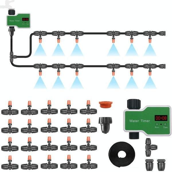 Irrigation System Intelligent Controller Automatic Timed Watering Device, Specification: 20m 20sets Hanging Spray Nozzles