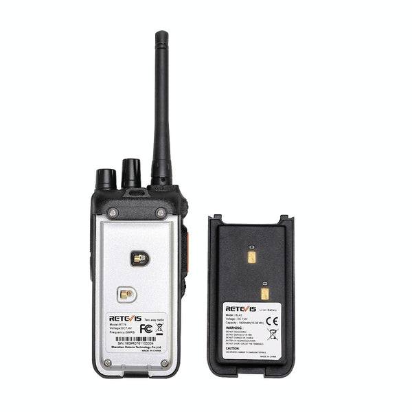 RETEVIS RT76 5W 30CHS GMRS Two Way Radio Handheld Walkie Talkie, US Plug(Black)