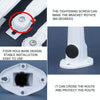 Hikvision Camera Wall Mount 3 Pack - Aluminium (186x94x65mm)