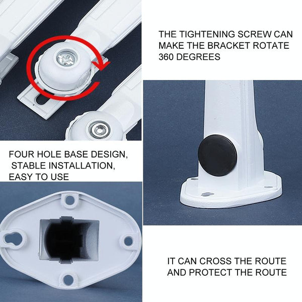 Hikvision Camera Wall Mount 3 Pack - Aluminium (186x94x65mm)