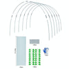 Garden Arch Greenhouse Hoops Rustproof Steel Tunnel Hoop Frame Plant Support, Speci: M 4 Rods 6 Arches