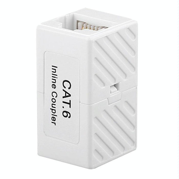 2 PCS JUNSUNMAY RJ45 Female to Female In Line Coupler Cat6 Cat5e Cat5 Ethernet Cable Extender Adapter