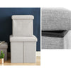Home Foldable Fabric Storage Chairs Multifunctional Square Sofa, Color: Green