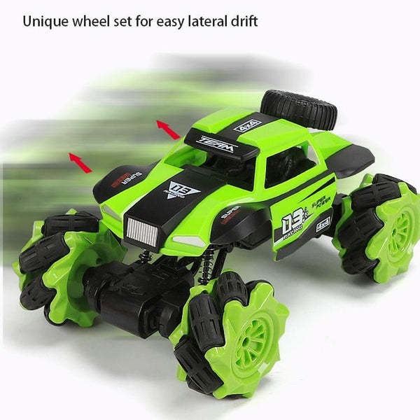CX-60 2.4G Remote Control Truck Speed Drift Car Toy Cross-Country Racing  Gesture Induction Remote (Green)