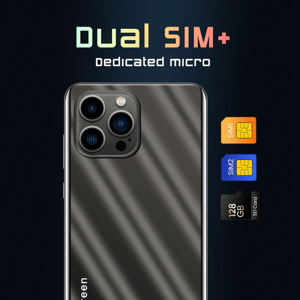 iP13 Pro Max L50, 1GB+4GB, 6.1 inch, Face Identification, Android 6.0 MTK6572 Dual Core, Network: 3G (Black)