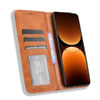 For Realme GT 7 Pro 5G Magnetic Buckle Retro Texture Leather Phone Case(Brown)