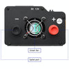 XUYUAN 4000W Car Inverter LED Colorful Atmosphere Light 4 USB Charging Converter, Specification: 24V-220V