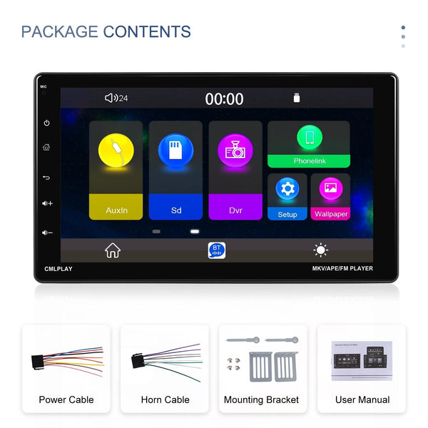 9 Inch Disassembly Screen MP5 Player Android Wireless CarPlay Reversing Image Integrated Machine(Standard)