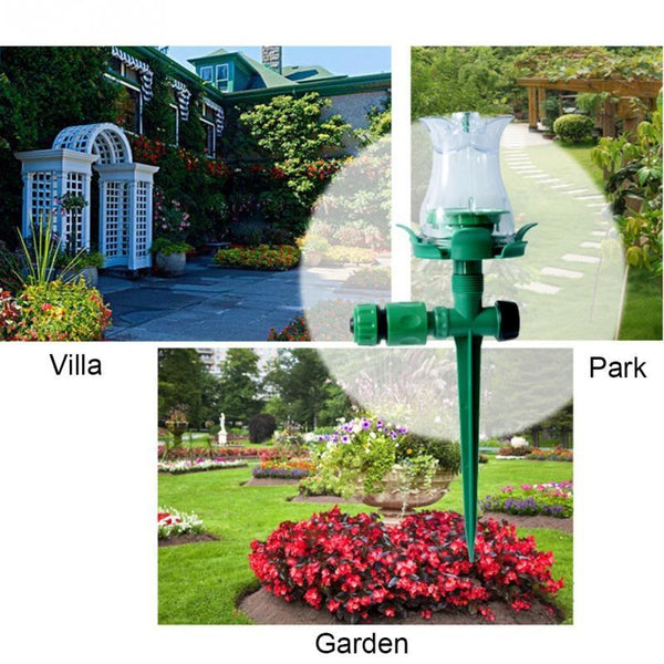 LED Luminous Lawn Sprinkler Automatic Water Sprinkler Garden Outdoor Irrigation Nozzle for Courtyard
