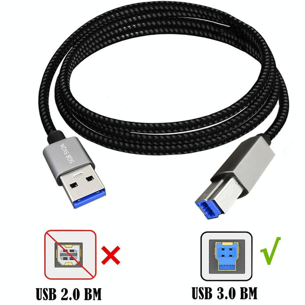 JUNSUNMAY USB 3.0 Male to USB 3.0 Male Cord Cable Compatible with Docking Station, Length:0.3m