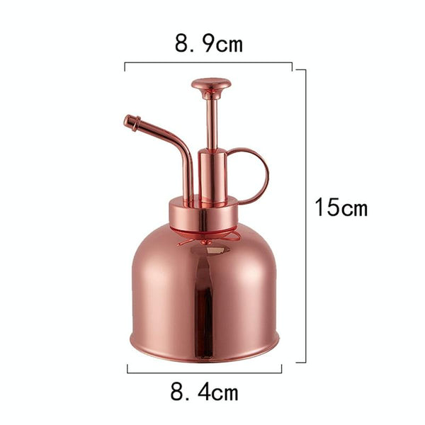 Vintage Brass Gardening Meaty Small Watering Can (Rose Gold)