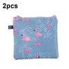 SN-031 2pcs Waterproof Zipper Sanitary Napkin Storage Bag Coin Card Bag(Flamingo)