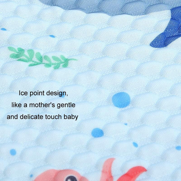 Baby Stroller Mat Seat Cushion Safety Seat Ice Silk Cushion, Color: Universal Blue Whale