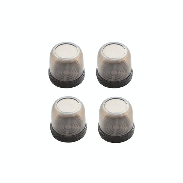 4pcs / Set Thickened Wear-Resistant Table And Chair Leg Covers Household Quiet Non-Slip Stool Foot Protector, Style: Mini Small Round Light Gray