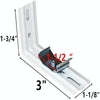 3 Inch Vertical Curtain Mounting Code Venetian Blinds Bracket(Silver)