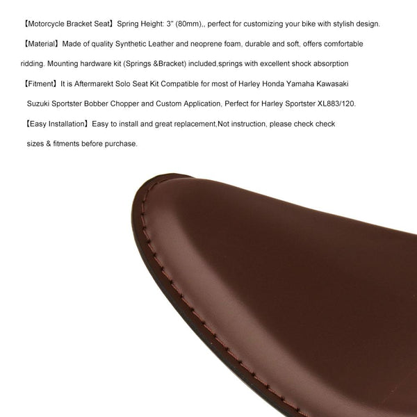 Motorcycle Seat Springs Mounting Bracket Kit(Brown)