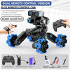 DM-528 Four-wheel Battle Blooming Tire Spray Remote Control Car, Specification:Dual Control Water Bomb(Blue)