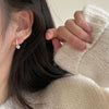 Shell Double Layer Earrings with Diamond Earrings, Color: EH1286