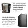 FANNER Ice Soul F12012 Desktop Chassis Ultra-thin 4pin Cooling Fan Intelligent PWM Speed Regulation(Black)