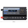 XUYUAN 4000W Car Inverter LED Colorful Atmosphere Light 4 USB Charging Converter, Specification: 12V-220V