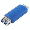 Super Speed USB 3.0 AF to USB 3.0 Micro-B Male Adapter(Blue)