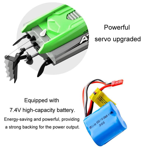 EB02 2.4G Wireless RC Boat Circulating Water-Cooled High-Speed Speedboat Racing Boat Model Toy(Orange)