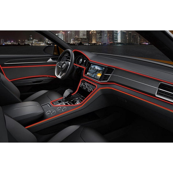 1M Cold Light Flexible LED Strip Light For Car Decoration(Red Light)