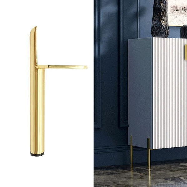 LH-D012-01 Cylindrical Metal Furniture Support Legs, Height: 13cm(Titanium)