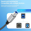 USB 3.0 A Male to USB-B Square Interface Printer Data Transmission Adapter Cable, Length:0.3m