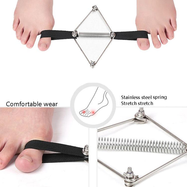 Toe Corrector Hallux Exercise Stretching Tensioner(Black)