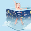 Inflatable Swimming Pool Large Outdoor PVC Pool Children Household Swimming Pool, Size:1.8m Four Layers(Dark Blue)