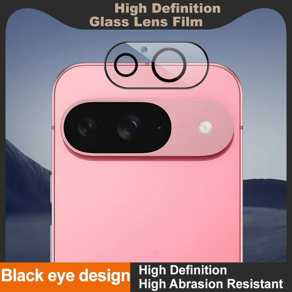 For Google Pixel 9 IMAK High Definition Rear Camera Glass Lens Film, Black Eye Design