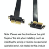PCI-E 3.0 1X 90 Degrees Graphics Card / Wireless Network Card Extension Cable, Cable Length: 40cm