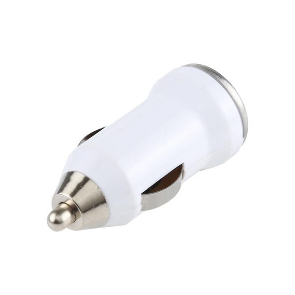 DC 5V / 1A USB Car Charger for Galaxy SIV / i9500 / SIII / i9300 / i8190 / S7562 / i8750 / i9220 / N7000 / i9100 / i9082 / BlackBerry Z10 / HTC X920e / Nokia / Other Mobile Phones(White)