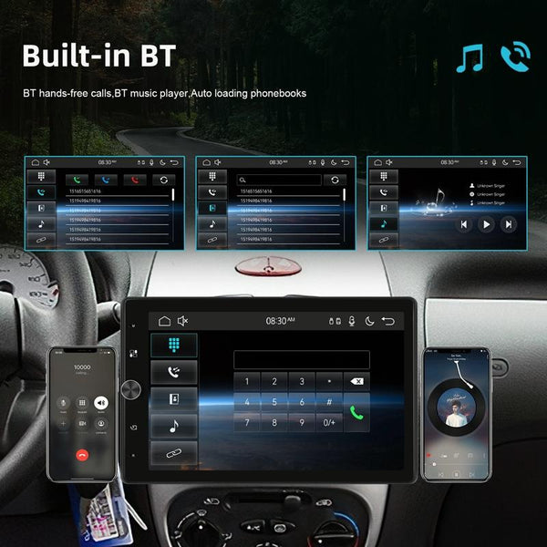 10.4 Inch MP5 Single Butt Vertical Screen Manual Rotation Android Navigation With Wireless Carplay Backup Camera(Standard)