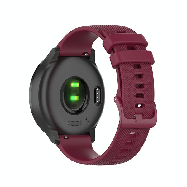 For Garmin Forerunner 245 Small Lattice Silicone Watch Band(Black)
