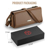 CaseMe ME30 Max Multifunctional Large-Capacity Shoulder Crossbody Phone Bag(Brown)