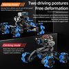 DM-518 Four-wheel Battle Blooming Tire Spray Remote Control Car, Specification:Single Control Soft Bomb(Blue)
