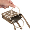 Heart Shaped Knitted Mini Crossbody Phone Bag For 6.9 inch and Below Phones(Brown)