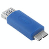 Super Speed USB 3.0 AF to USB 3.0 Micro-B Male Adapter(Blue)