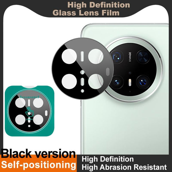 For Huawei Mate 70 Pro imak Black Version HD Glass Rear Camera Lens Film, Self-positioning Version