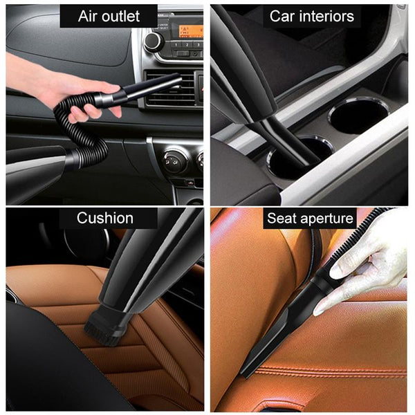 Eighth Generation Car Vacuum Cleaner 120W Wet and Dry Dual-use Strong Suction(Black)