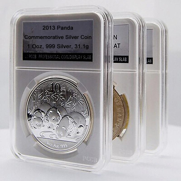 Commemorative Coin Identification Rating Box Coin Collection Box, Color: White (38.5mm)