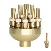 DN40 1.5 inch Copper Adjustable 3-Layer Flower Nozzle Waterscape Layer Flower Fountain Sprinklers