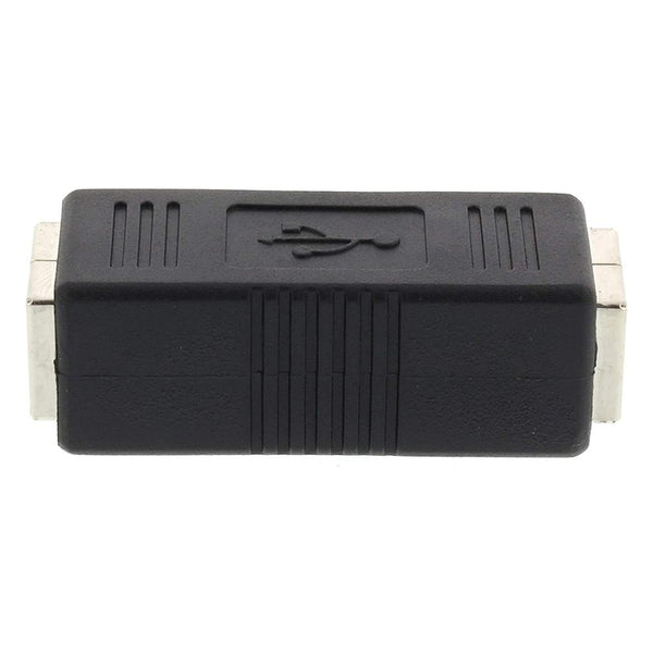 USB 2.0 Printer BF to BF Extension Adapter(Black)